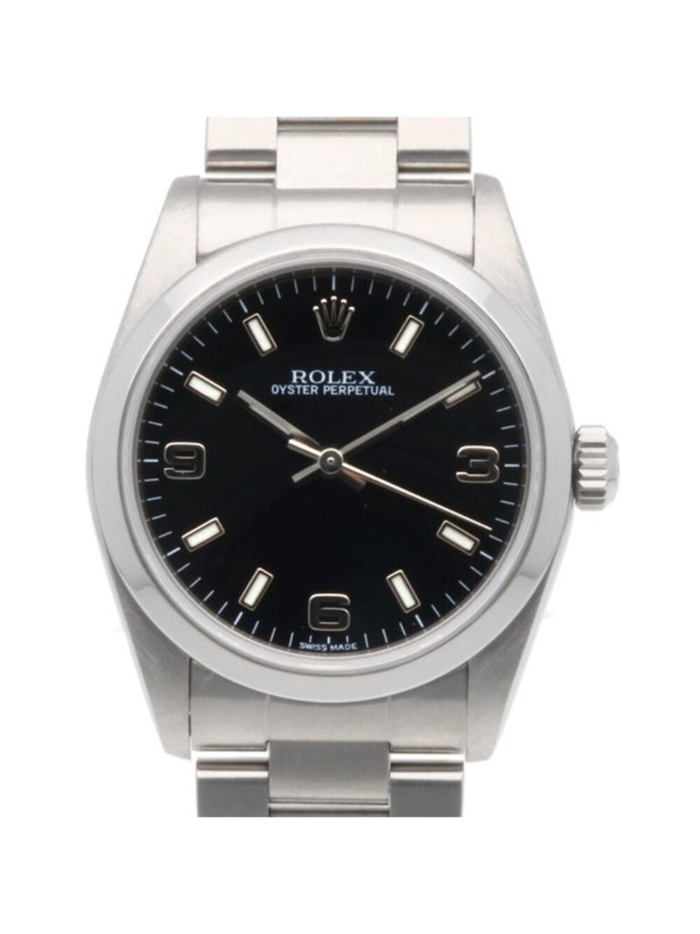 Rolex Oyster Perpetual Watch Stainless Steel Automatic Winding Overhauled Number
